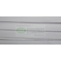 Uni-Trim Premium Double Knitted 9mm Elastic White, 100% Polyester, Per Metre