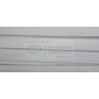 Uni-Trim Premium Double Knitted 9mm Elastic White, 100% Polyester, Per Metre