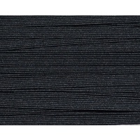 Premium Braided Elastic 6mm BLACK Per Metre