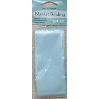 Blanket Binding 100mm x 4.1m, BABY BLUE, 100% Polyester, Uni-Trim