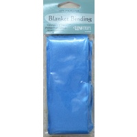Blanket Binding 100mm x 4.1m, BLUE, 100% Polyester, Uni-Trim
