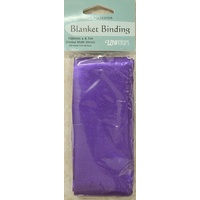 Blanket Binding 100mm x 4.1m, PURPLE, 100% Polyester, Uni-Trim