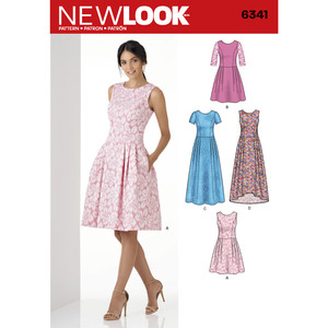 New Look Sewing Pattern 6341 Misses&#39; Dress in Three Lengths