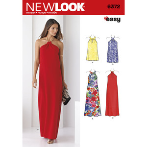 New Look Sewing Pattern 6372 Misses&#39; Dresses Each in Two Lengths