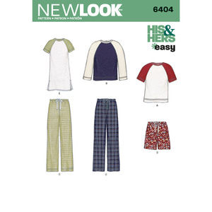 New Look Sewing Pattern 6404 Misses&#39; and Men&#39;s Separates