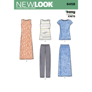New Look Pattern 6458 Misses&#39; Easy Knit Separates