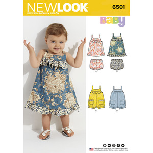 New Look Pattern 6501 Babies&#39; Dress and Romper