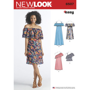 New Look Pattern 6507 Misses&#39; Dresses and Top