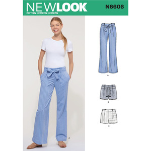 New Look Sewing Pattern N6606 Misses&#39; Pant and Shorts