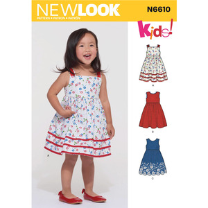 New Look Sewing Pattern N6610 Toddlers&#39; Dress
