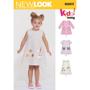 New Look Sewing Pattern N6611 Children&#39;s Novelty Dress