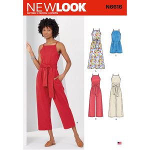 New Look Sewing Pattern N6616 Misses&#39; Dress And Jumpsuit