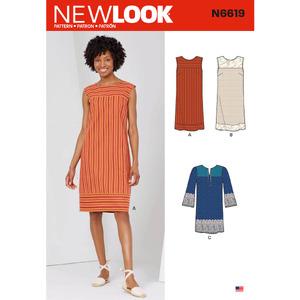 New Look Sewing Pattern N6619 Misses&#39; Dresses