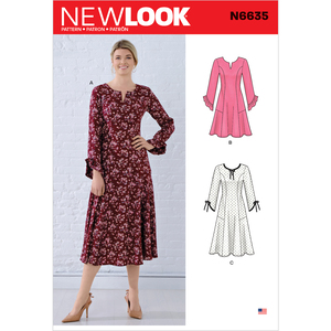 New Look Sewing Pattern N6635 Misses&#39; Princess Seamed Dresses