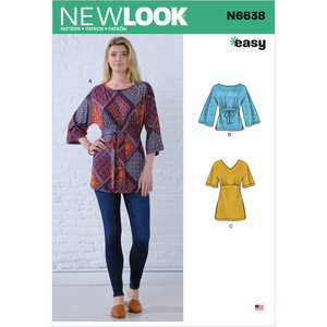 New Look Sewing Pattern N6638 Misses&#39; Knit Tops