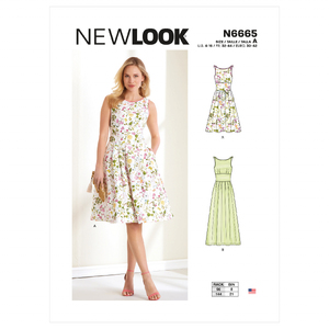 New Look Sewing Pattern N6665 Misses&#39; Dress