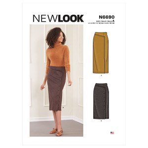 New Look Sewing Pattern N6690 Misses&#39; Skirts