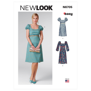 New Look Sewing Pattern N6705 Misses’ empire-waist dress