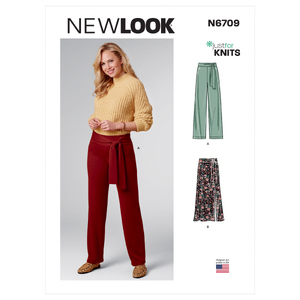 New Look Sewing Pattern N6709 Misses&#39; Trousers and Skirt