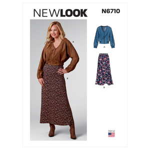 New Look Sewing Pattern N6710 Misses&#39; Jacket and Skirt