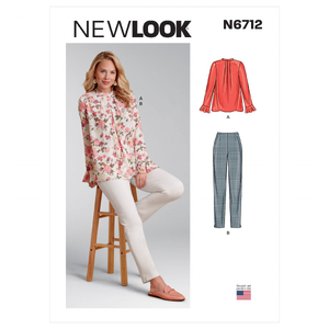 New Look Sewing Pattern N6712 Misses&#39; Top and Trousers