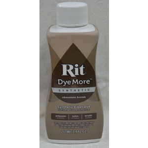 RIT Liquid Fabric Dye CHOCOLATE BROWN, DyeMore Synthetic 207ml