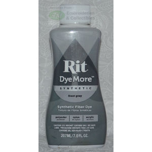 RIT Liquid Synthetic Fabric Dye More Synthetic Dye, 207ml FROST GRAY