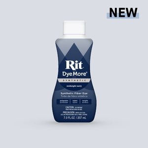 RIT Liquid DyeMore MIDNIGHT NAVY, Synthetic Fabrics, Dye More, 207ml