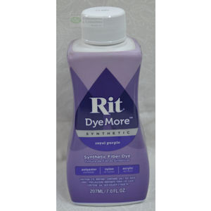 RIT Liquid Fabric Dye, DyeMore Synthetic Dye, 207ml ROYAL PURPLE