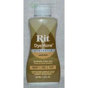 RIT Liquid Synthetic Fabric Dye, DyeMore Synthetic SAND STONE, 207ml