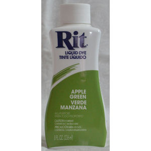 RIT APPLE GREEN All Purpose Liquid Fabric Dye 236ml (8 FL OZ)