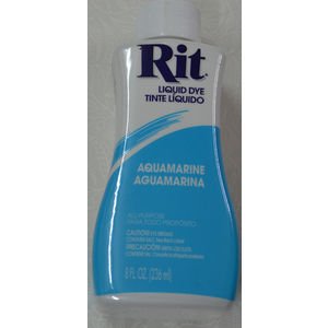 RIT AQUAMARINE All Purpose Liquid Fabric Dye 236ml (8 FL OZ)