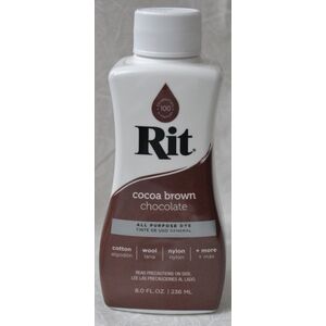 RIT COCOA BROWN All Purpose Liquid Fabric Dye 236ml (8 FL OZ)