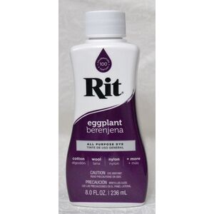 RIT EGGPLANT, All Purpose Liquid Fabric Dye 236ml (8 FL OZ)