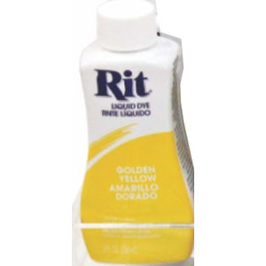 RIT GOLDEN YELLOW, All Purpose Liquid Fabric Dye 236ml (8 FL OZ)