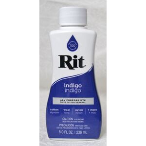 RIT INDIGO, All Purpose Liquid Fabric Dye 236ml (8 FL OZ)