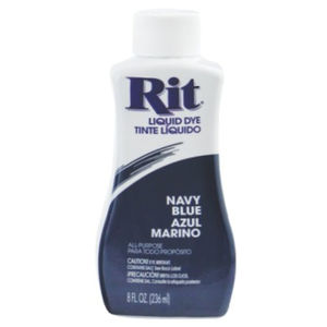 RIT NAVY BLUE, All Purpose Liquid Fabric Dye 236ml (8 FL OZ)