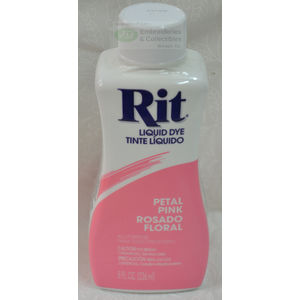 RIT PETAL PINK, All Purpose Liquid Fabric Dye 236ml (8 FL OZ)