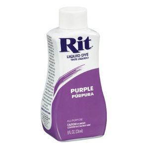RIT PURPLE, All Purpose Liquid Fabric Dye 236ml (8 FL OZ)