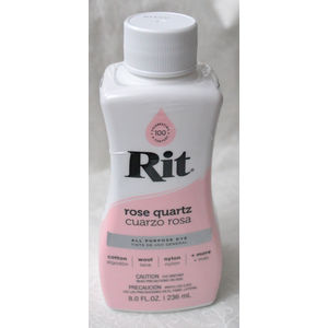 RIT ROSE QUARTZ, All Purpose Liquid Fabric Dye 236ml Bottle (8 FL OZ)