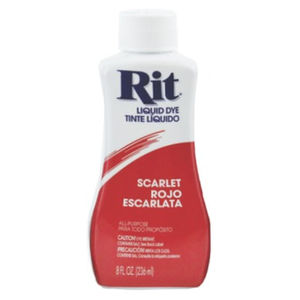 RIT SCARLET, All Purpose Liquid Fabric Dye 236ml (8 FL OZ)