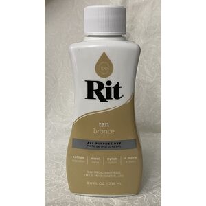 RIT TAN, All Purpose Liquid Fabric Dye 236ml (8 FL OZ)