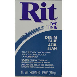 RIT ALL Purpose Powder Fabric Dye 31.9g Packet DENIM BLUE