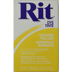 RIT ALL Purpose Powder Fabric Dye 31.9g Packet GOLDEN YELLOW