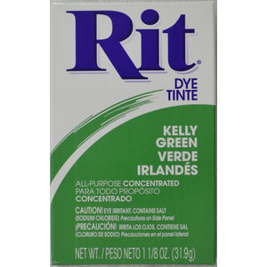 RIT ALL Purpose Powder Fabric Dye 31.9g Packet KELLY GREEN