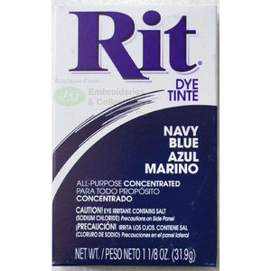 RIT ALL Purpose Powder Fabric Dye 31.9g Packet NAVY