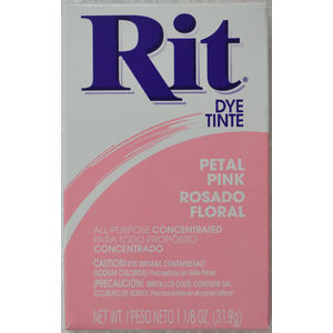 RIT ALL Purpose Powder Fabric Dye 31.9g Packet PETAL PINK