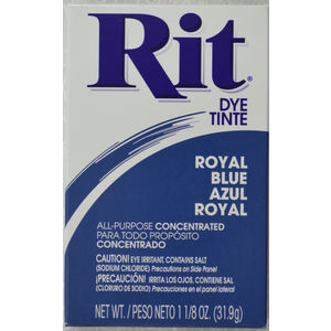 RIT ALL Purpose Powder Fabric Dye 31.9g Packet ROYAL BLUE