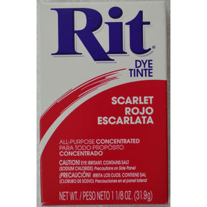 RIT ALL Purpose Powder Fabric Dye 31.9g Packet SCARLET
