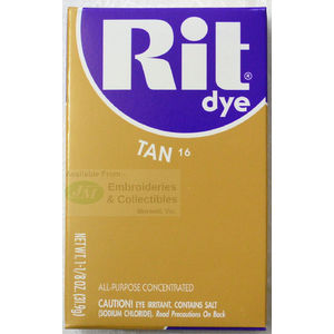 RIT ALL Purpose Powder Fabric Dye 31.9g Packet TAN